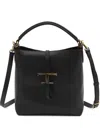Tod's Mini Leather Bucket Bag In Black