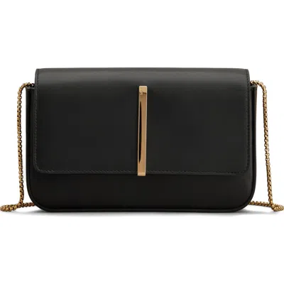 Tod's Mini Leather Flap Bag In Nero
