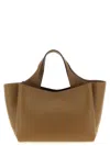 Tod's Textured Leather Tote Bag With 2 Handles In Brown