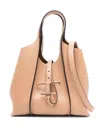 Tod's Trimmed Texture Tote Handles In Sand