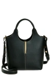 Tod's Mini Leather Shopping Bag Tote In Nero