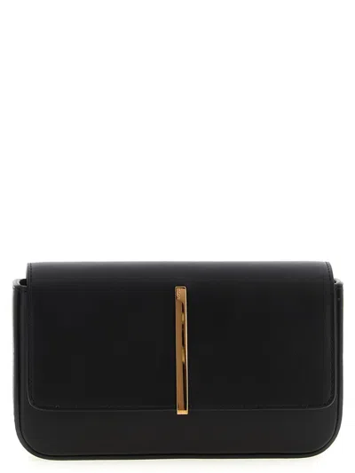 Tod's Mini Leather Shoulder Strap In Black