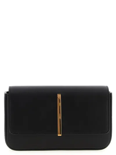 Tod's Mini Leather Shoulder Strap In Black