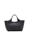 Tod's Mini Leather Tote Bag In Black