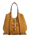 Tod's Mini Leather Tote Bag In Brown