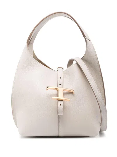 Tod's Mini T Timeless Grained Leather Shoulder Bags