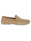 Tod's Moccasin-inspired Leather Loafers With Rubber Pebble Sole In Pink