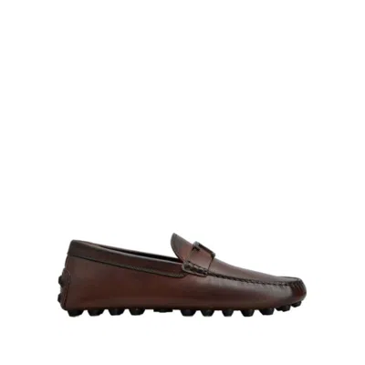 Tod's Xxm52k0hw20bl0 T Timel Bronzo Pelle Gomm In Brown