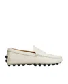 Tod's Moccasins Logo Embossed Loafers In White