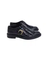 Tod's Loafer With Buckle And Fringe Detailing In Black