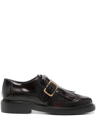 Tod's Monkstraps In Leather In Black