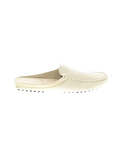 Pre-owned Tod's Mule/clog In Ivory