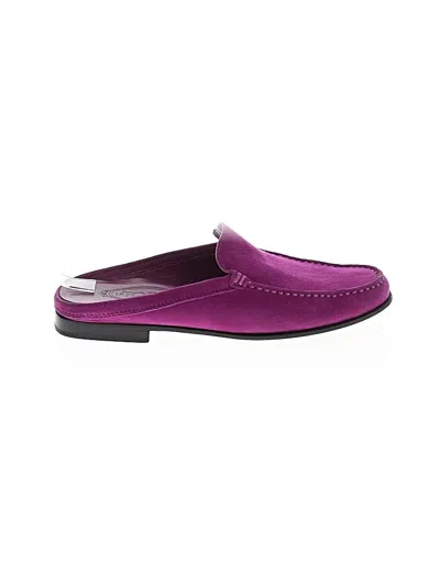 Pre-owned Tod's Mule/clog In Purple