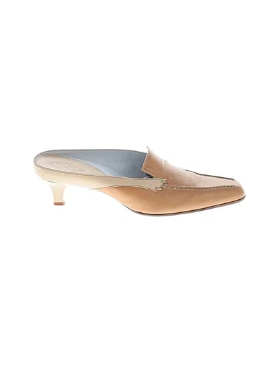Pre-owned Tod's Mule/clog In Tan