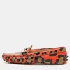 Tod's Multicolor Leather Double T Slip On Loafers In Multi