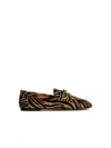 Tod's Multicolor Leather Loafers Women In Multicolor