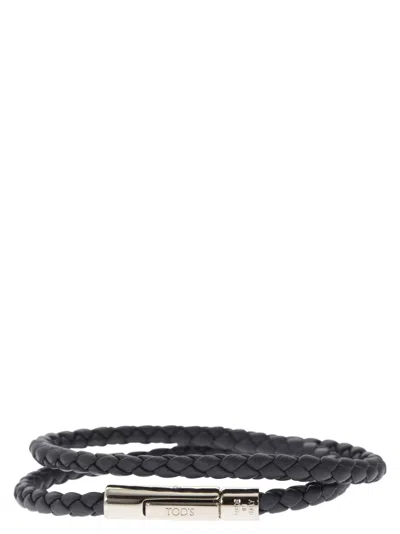 TOD'S TOD'S MY COLORS 2 TURN LEATHER BRACELET