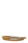 Tod's Men Mycolors 2-turn Leather Bracelet In Brown