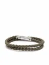 Tod's Mycolors Leather Bracelet In Green