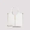 Tod's Natural White Lime Suede Leather Ebr Shopping Bag In White