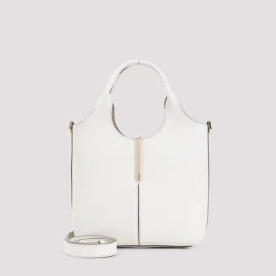 Tod's Natural White Lime Suede Leather Ebr Shopping Bag