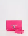 TOD'S TOD'S NEON SMALL LEATHER BELT BAG WITH SILVER HARDWARE
