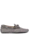 Tod's New Laccetto Mocassins In Gray