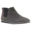 Tod's No Code Suede Elastic Round Toe Ankle Bootie In Gray