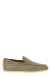 Tod's Taupe Slip On Loafers