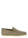 Tod's Taupe Slip On Loafers