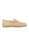 Tod's Beige Woven Leather Slip-on Loafers With Rubber Sole Men In Neutral