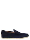 Tod's Round Toe Suede Slippera Loafers