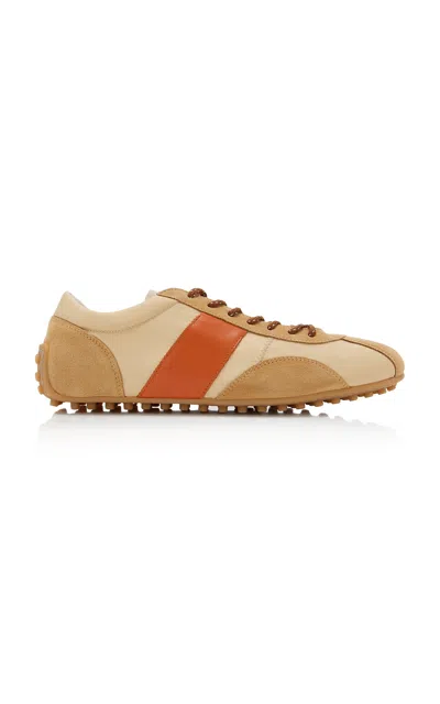 Tod's Nylon Sneakers In Brown