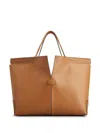 Tod's Brown Di Folio Medium Tote Bag In Beige