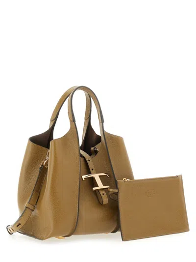Tod's Olive Green Leather Handbag