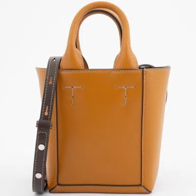 Pre-owned Tod's Orange Leather Tote Bag ()