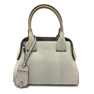 Pre-owned Tod's Other Handbag () In Grey