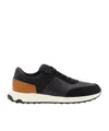 Tod's Leather And Technical Fabric Sneakers In Black