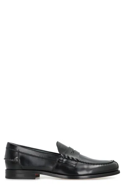 Tod's Patent Leather Loafer In Black