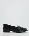 TOD'S TOD'S PATENT LEATHER TASSEL BUCKLE LOAFER