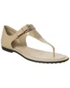 Tod's Patent Sandal In Nude