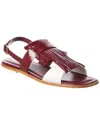 Tod's Patent Sandal In Red