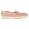 Tod's Penny Driver Loafers In Pink Leather In Pink