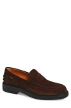 Tod's Penny-loafer Aus Wildleder In Brown