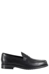 Tod's Smooth Leather Loafers In Black