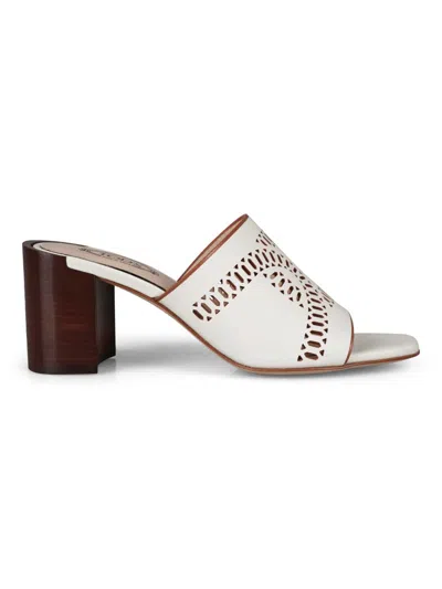 Tod's Perforated Mules Shoes In White