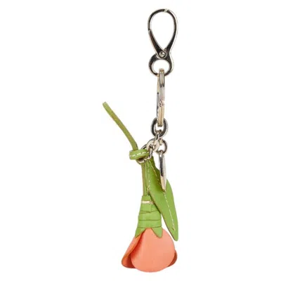 Pre-owned Tod's Pink Leather Key Chain () In Multi