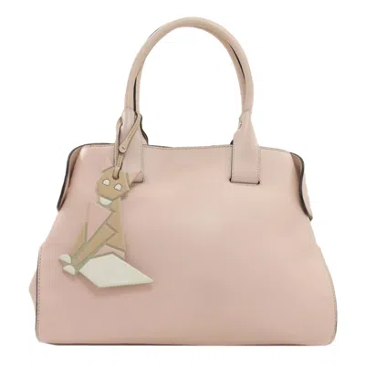 Pre-owned Tod's Pink Leather Tote Bag ()