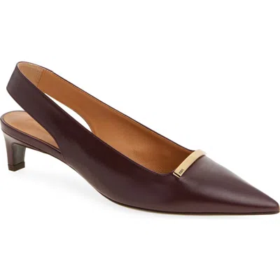 Tod's Pointed Toe Kitten Heel Slingback Pump