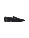 Tod's Pointed Toe Slip-on Loafers With Cut-out Detail In Black